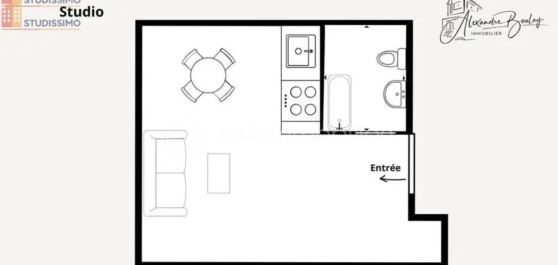 Studio 21m² Neuville-aux-Bois - Étage élevé, lumineux - Photo 1
