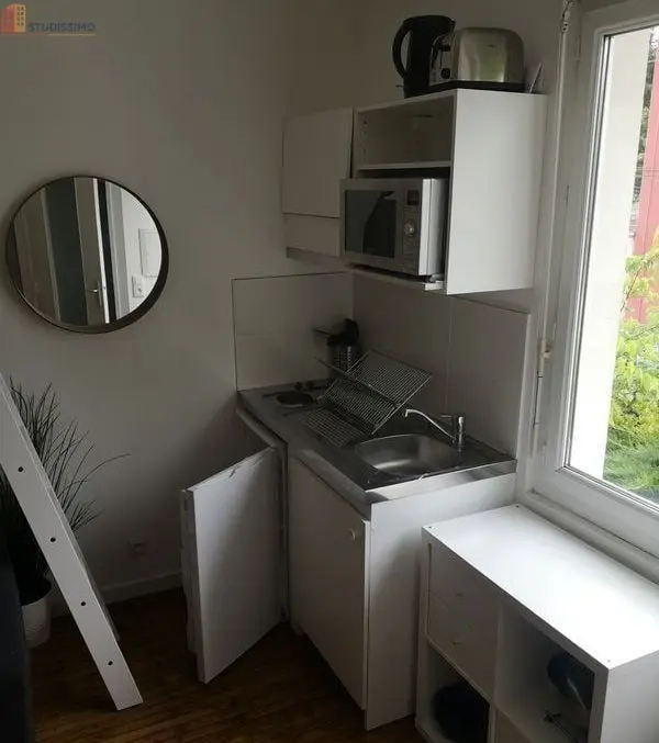 Studio meublé 15m² Nantes 44300 - Meublé, DPE D - Photo 2