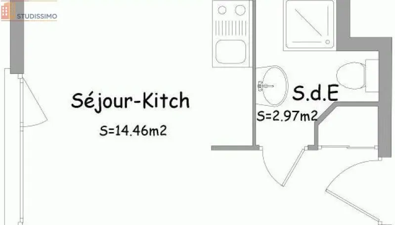 Studio 17m² Orléans - 2e étage - Photo 8
