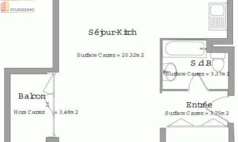Studio 27m² Orléans 45100 - Étage élevé - Photo 9