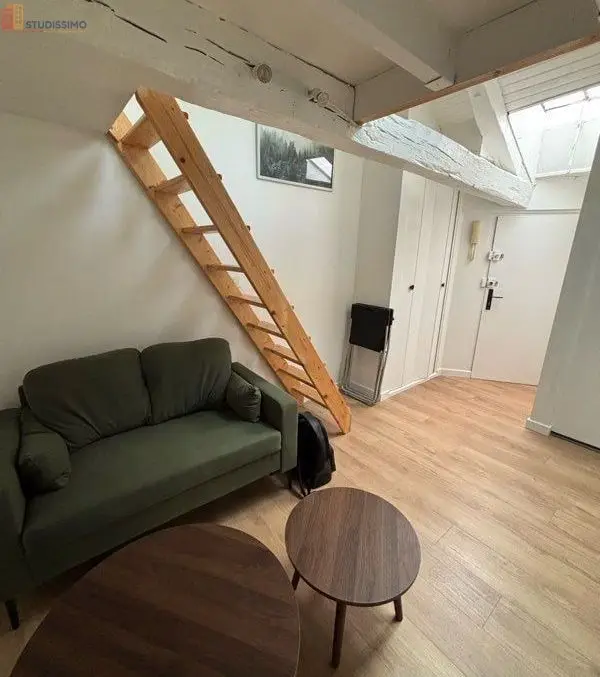 Studio meublé 17m² Nantes centre - Mezzanine, 4e étage - Photo 12