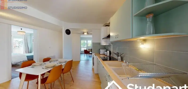 Studio meublé 12m² Nantes 44200 - Meublé, DPE A - Photo 2