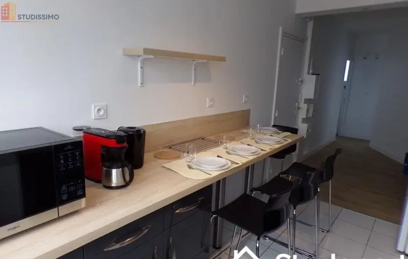 Studio meublé 12m² Nantes 44300 - En étage élevé, lumineux - Photo 43