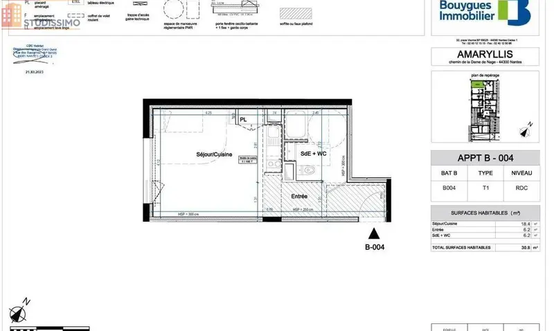 Studio 31m² Nantes 44300 - Photo 34