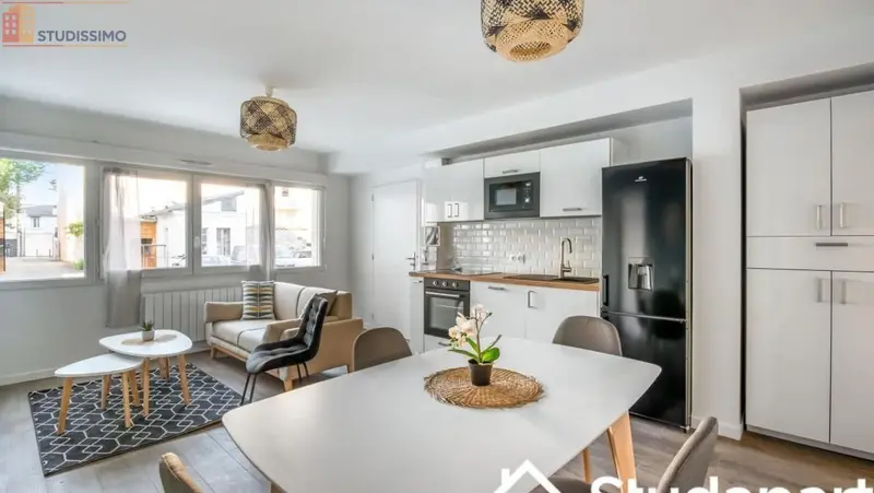 Studio meublé 11m² Angers 49000 - Meublé, DPE A - Photo 2