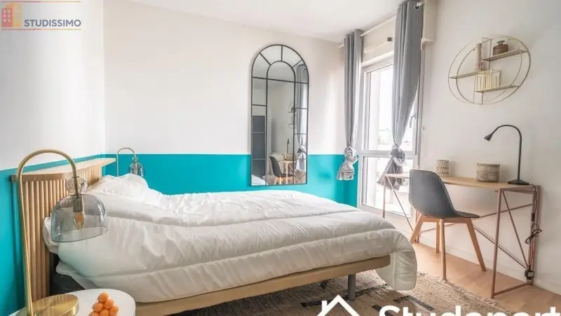 Studio meublé 11m² Nantes 44200 - Étage élevé, DPE A - Photo 9