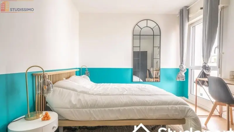 Studio meublé 11m² Nantes 44200 - Étage élevé, DPE A - Photo 6