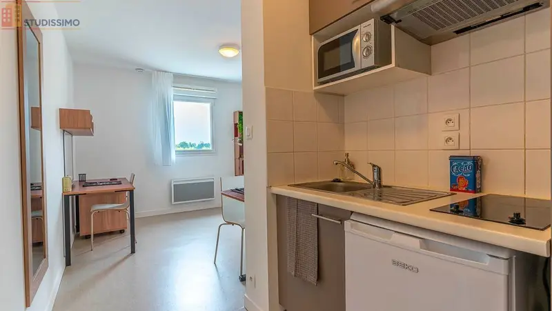 Studio meublé 20m² Nantes 44300 - Résidence sécurisée - Photo 8