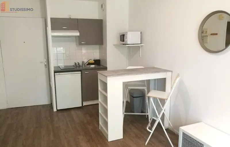 Studio meublé 19m² Nantes 44300 - Meublé, étage élevé - Photo 9