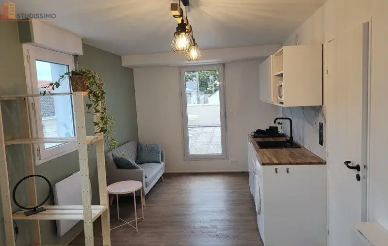 Studio meublé 23m² Nantes 44300 - Rénové, toit-terrasse - Photo 11