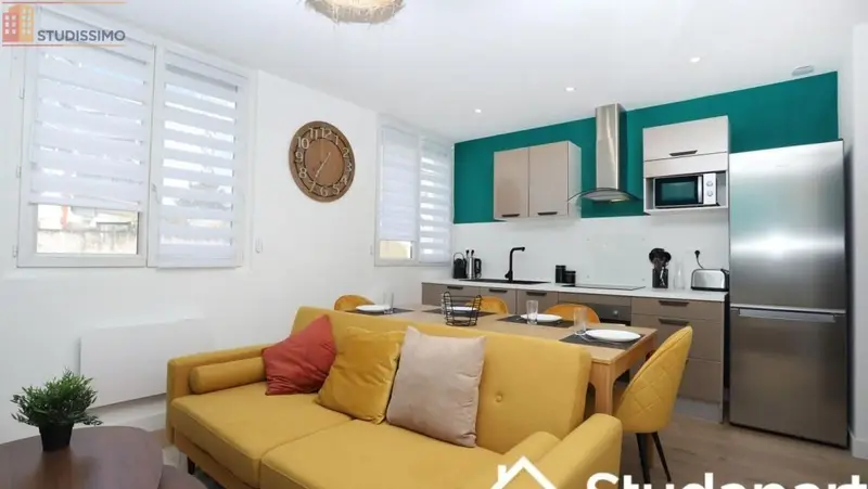Studio meublé 25m² Nantes 44200 - Meublé, DPE A - Photo 11