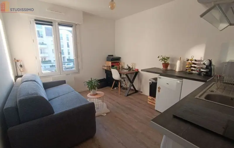 Studio meublé 19m² Nantes 44100 - Garage, lumineux - Photo 6