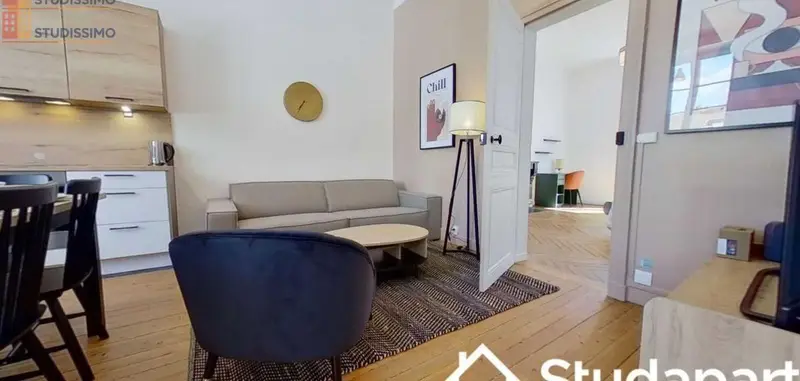 Studio meublé 11m² Nantes 44100 - Meublé, DPE A - Photo 4