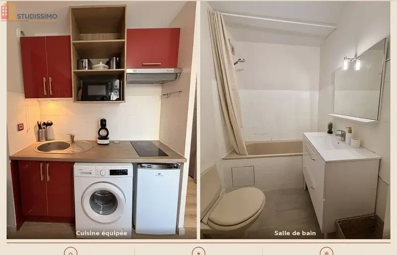Studio meublé 22m² Cholet - Rénové, tout équipé - Photo 3