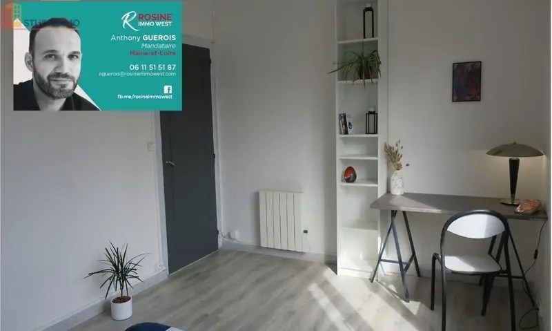 Studio meublé 12m² Angers 49100 - Meublé, DPE D - Photo 23