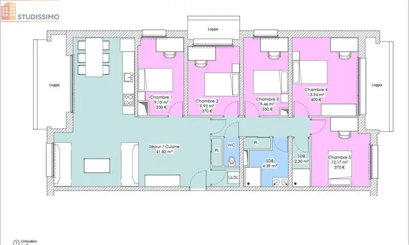 Studio meublé 12m² Angers - Meublé, 2e étage - Photo 6