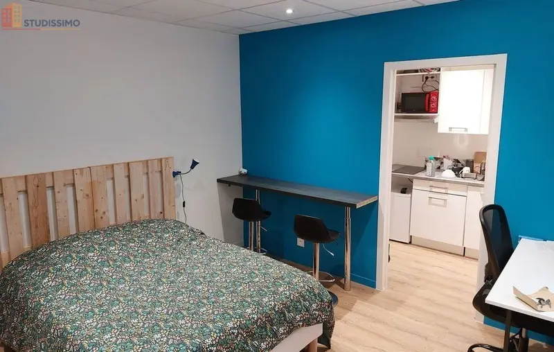 Studio 20m² Angers 49100 - Meublé, DPE D - Photo 2