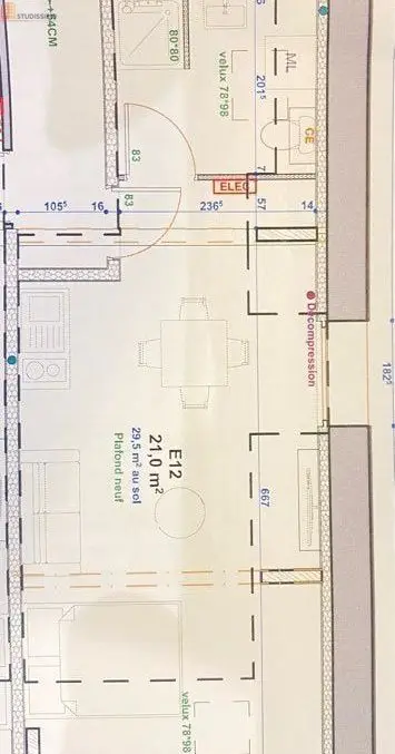 Studio 21m² Angers 49100 - Étage élevé, DPE C - Photo 8