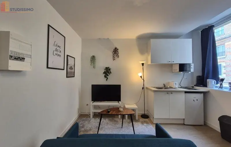 Studio meublé 23m² Reims 51100 - Meublé, DPE C - Photo 4