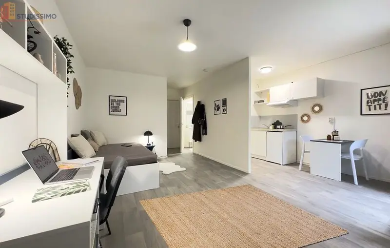 Studio meublé 33m² Reims 51100 - Meublé, DPE C - Photo 5
