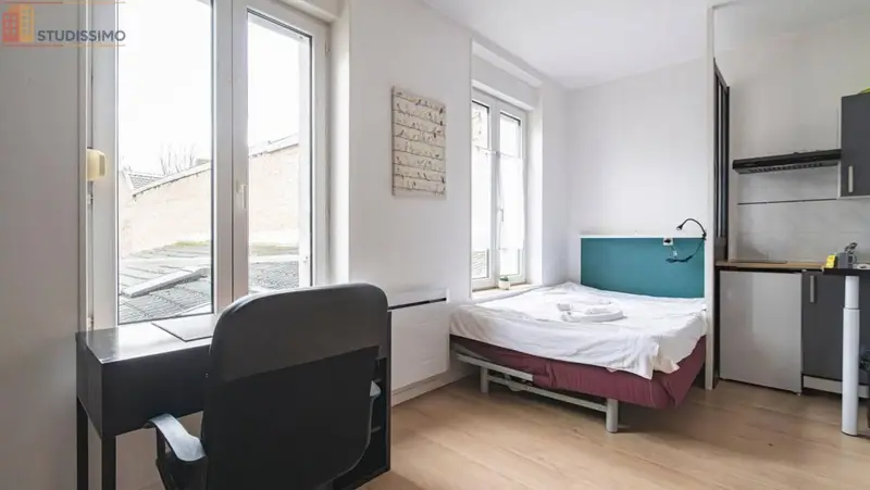 Studio meublé 21m² Reims 51100 - Meublé, 1er étage - Photo 5