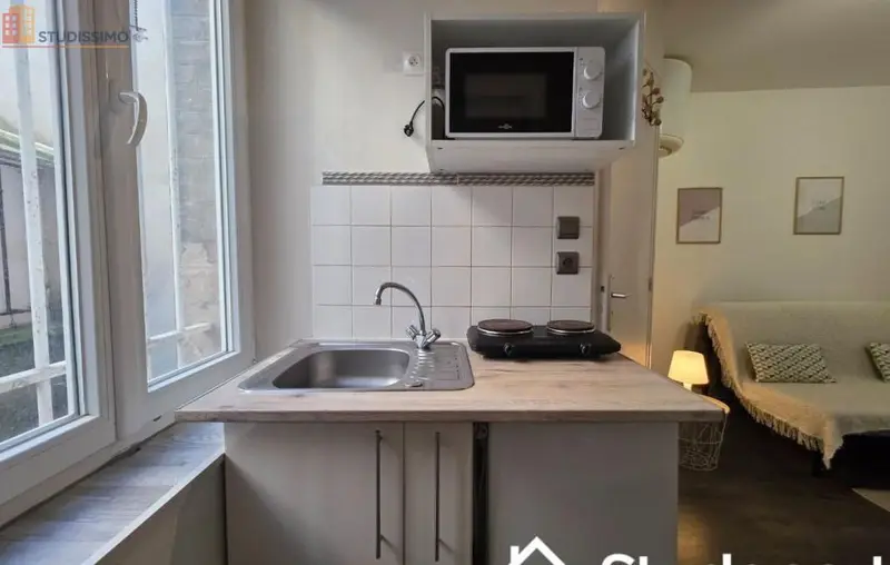 Studio meublé 16m² Reims 51100 - Meublé, DPE A - Photo 3