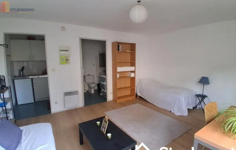 Studio meublé 27m² Reims 51100 - Meublé, 1er étage - Photo 3