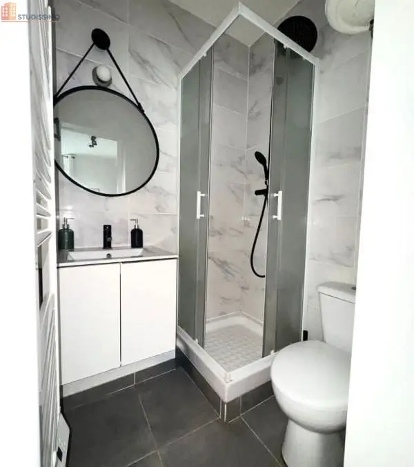 Studio meublé 18m² Reims 51100 - Meublé, compact - Photo 2