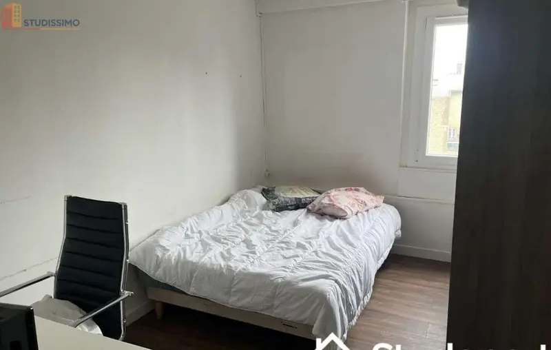 Studio meublé 11m² Reims 51100 - Lumineux, 4e étage - Photo 1
