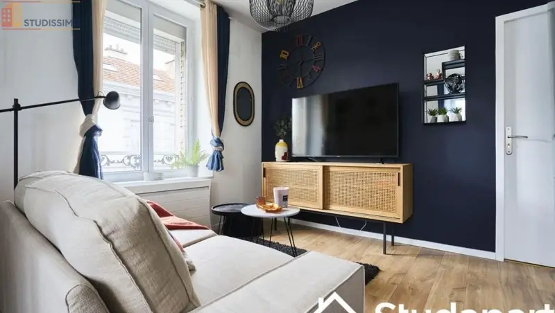 Studio meublé 9m² Reims - Petit espace, lumineux - Photo 2