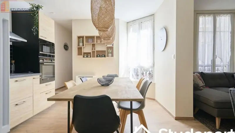 Studio meublé 12m² Reims 51100 - Calme, lumineux - Photo 1