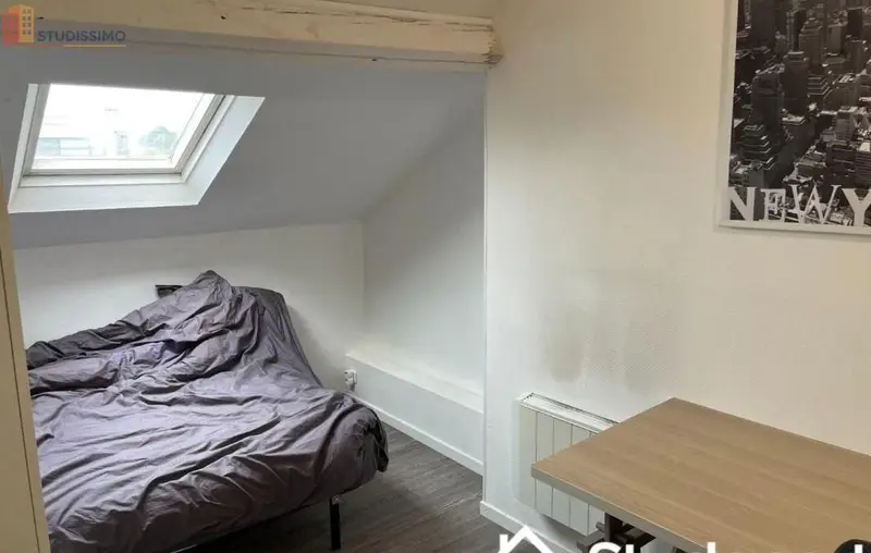 Studio meublé 13m² Reims 51100 - Calme, étage élevé - Photo 2