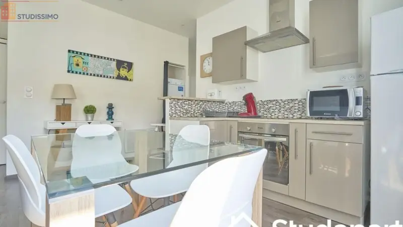 Studio meublé 10m² Reims 51100 - Meublé, DPE A - Photo 1