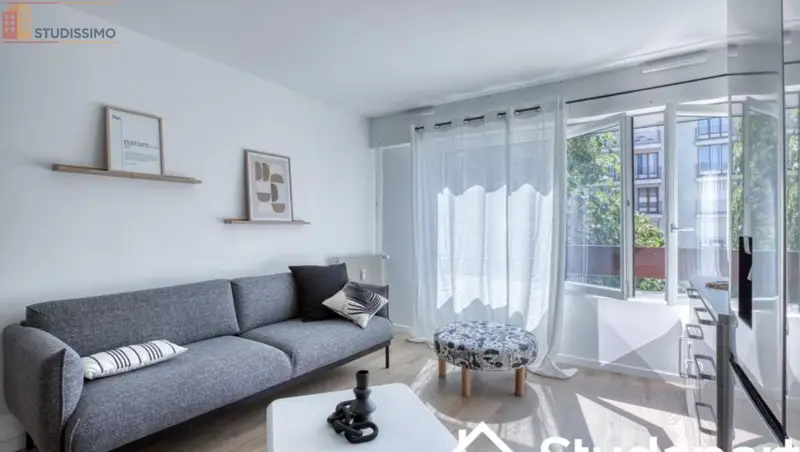 Studio meublé 11m² Reims 51100 - Meublé, DPE D - Photo 2