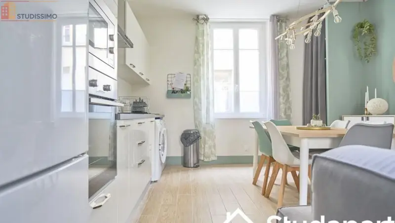 Studio meublé 10m² Reims 51100 - Meublé, DPE A - Photo 1