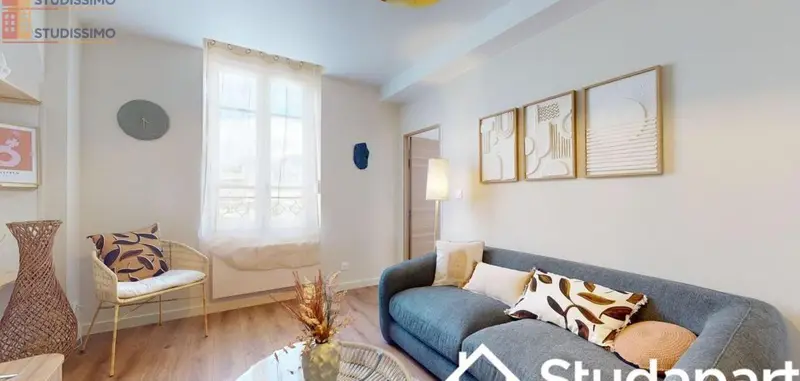 Studio meublé 11m² Reims 51100 - Meublé, DPE A - Photo 3