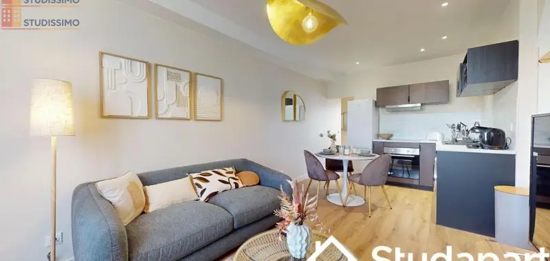 Studio meublé 11m² Reims 51100 - Meublé, DPE A - Photo 2