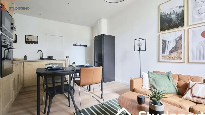 Studio meublé 10m² Reims 51100 - Meublé, DPE A - Photo 3
