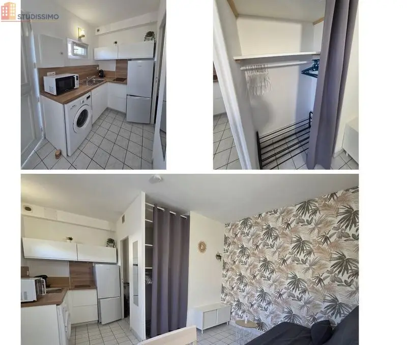 Studio meublé 17m² Taissy - Meublé, parking - Photo 2