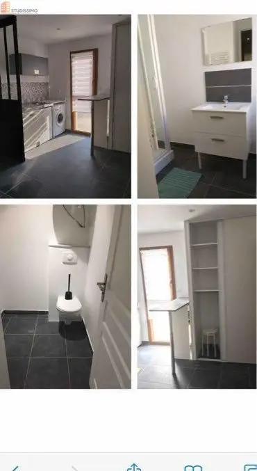 Studio meublé 20m² Reims 51100 - Meublé, DPE D - Photo 2