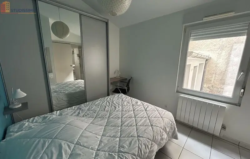 Studio 27m² Reims 51100 - Meublé - Photo 2