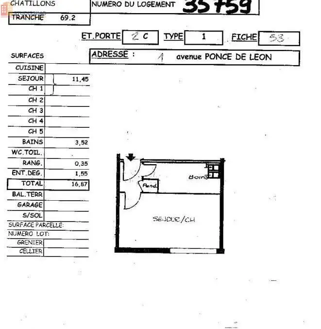 Studio 16m² Reims 51100 - Photo 1