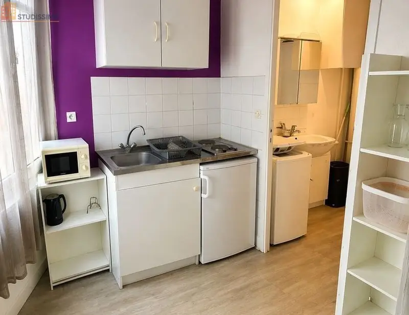 Studio meublé 22m² Reims 51100 - Vue dégagée, proche centre - Photo 2