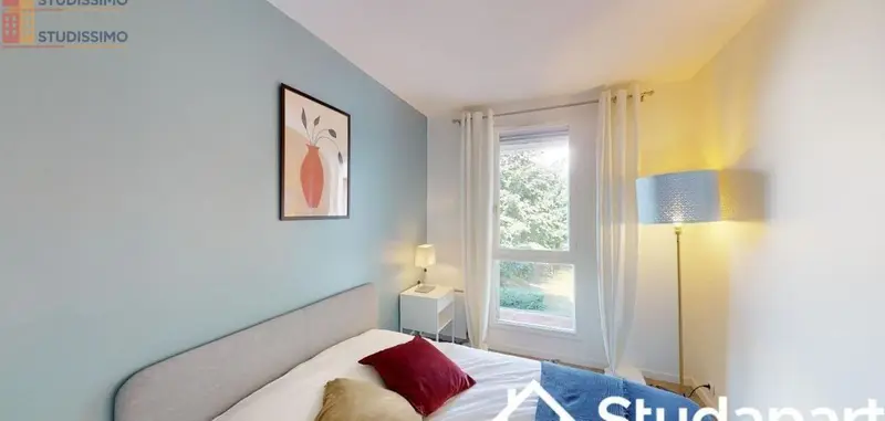 Studio meublé 11m² Reims - Meublé, 3e étage - Photo 1