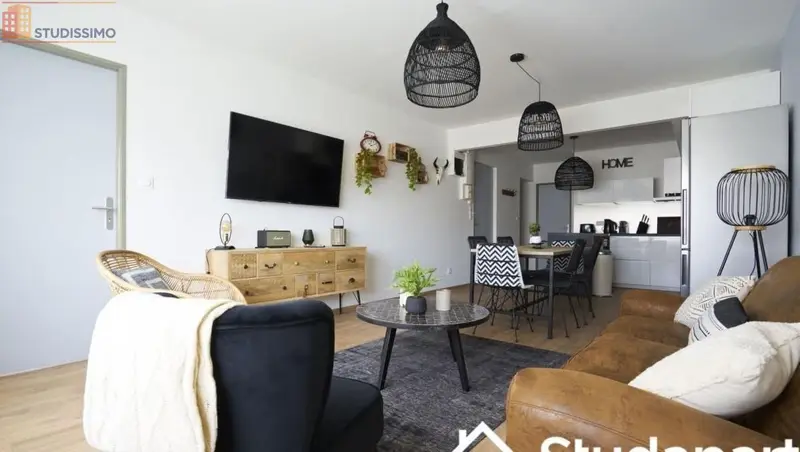 Studio meublé 12m² Reims 51100 - Meublé, lumineux - Photo 3
