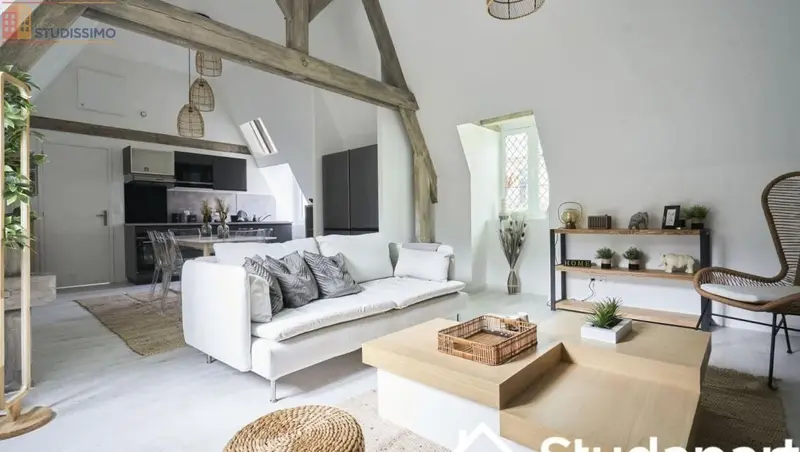 Studio meublé 17m² Reims 51100 - Meublé, DPE D - Photo 3
