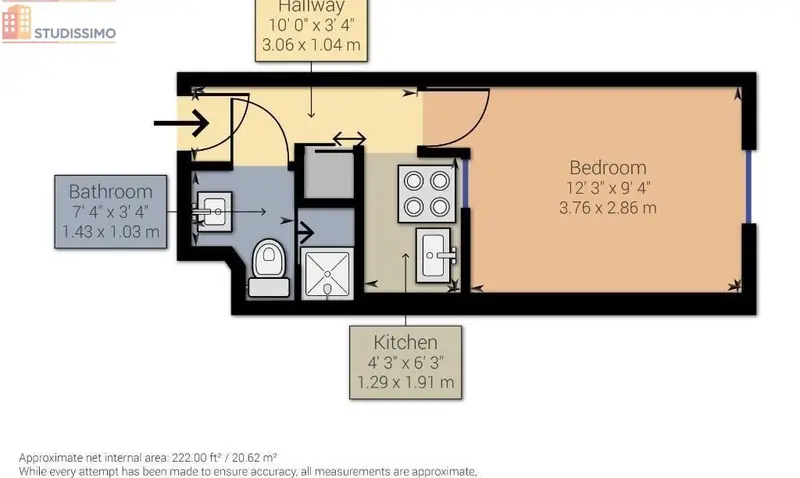 Studio meublé 18m² Nancy 54000 - Meublé, 2e étage - Photo 8