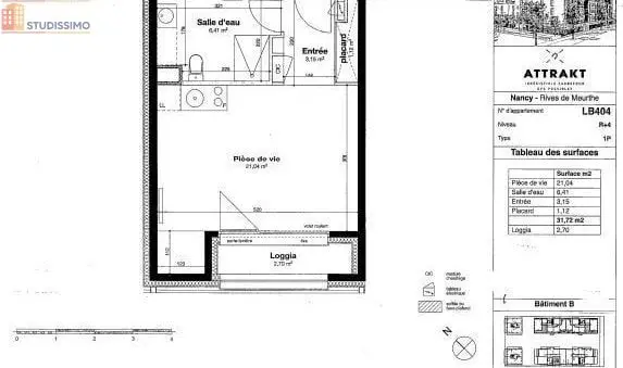Studio 31m² Nancy 54000 - Photo 2