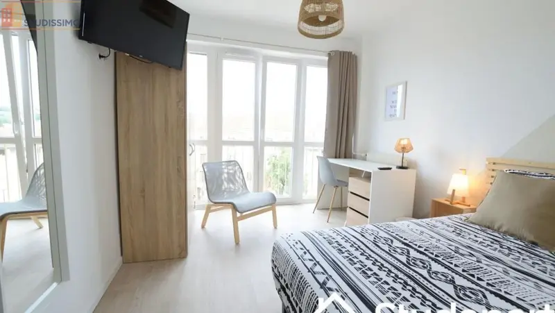 Studio meublé 12m² Nancy 54000 - Meublé, DPE D - Photo 2