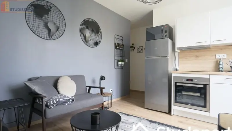 Studio meublé 10m² Nancy 54000 - Meublé, DPE A - Photo 2